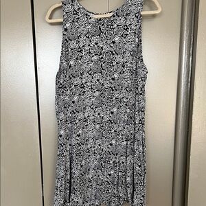 Old Navy Black and White Floral Mini Dress